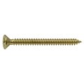 Midwest Fastener Wood Screw, #9, 2 in, Plain Brass Flat Head Phillips Drive, 12 PK 69876